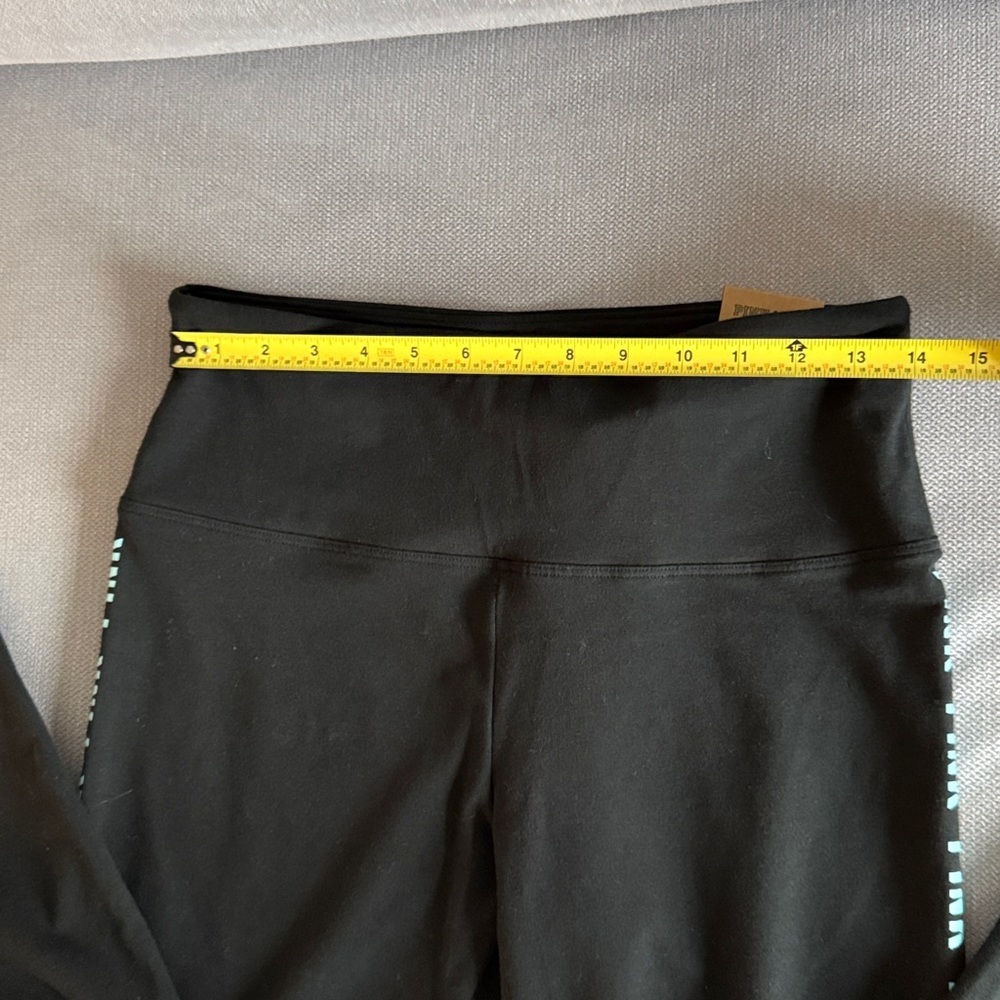 New PINK Victoria's Secret Black Leggings Size L - Picture 4 of 8